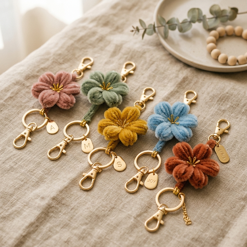 Flower Keychains