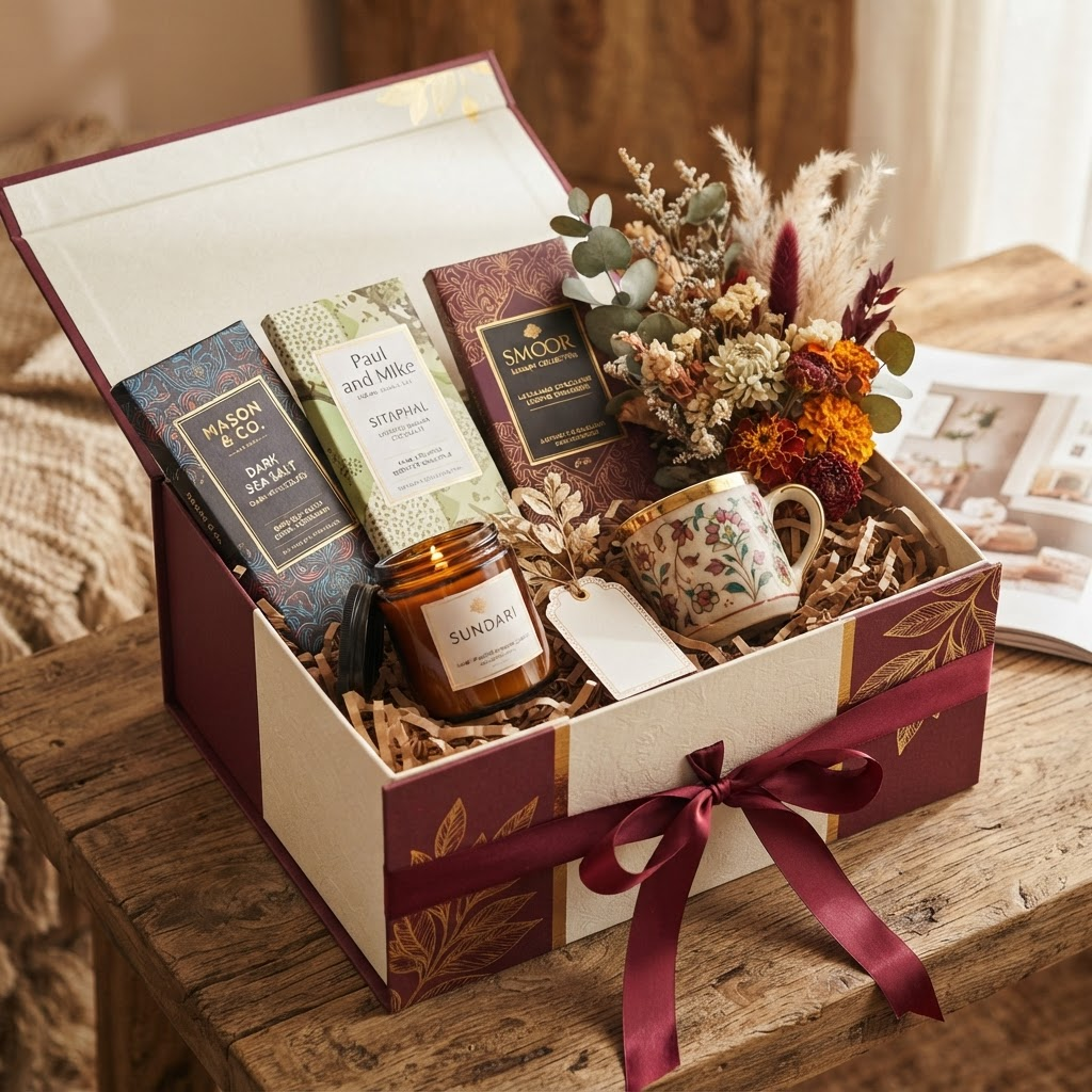 A thoughtfully assembled Jia's Creatives hamper